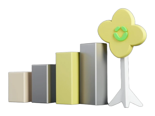 A bar chart showing the top 100 consumer AI apps with large gaps in categories like dating, health, and social media — depicted as empty slots. The OpenAI Blossom symbol stands bes
