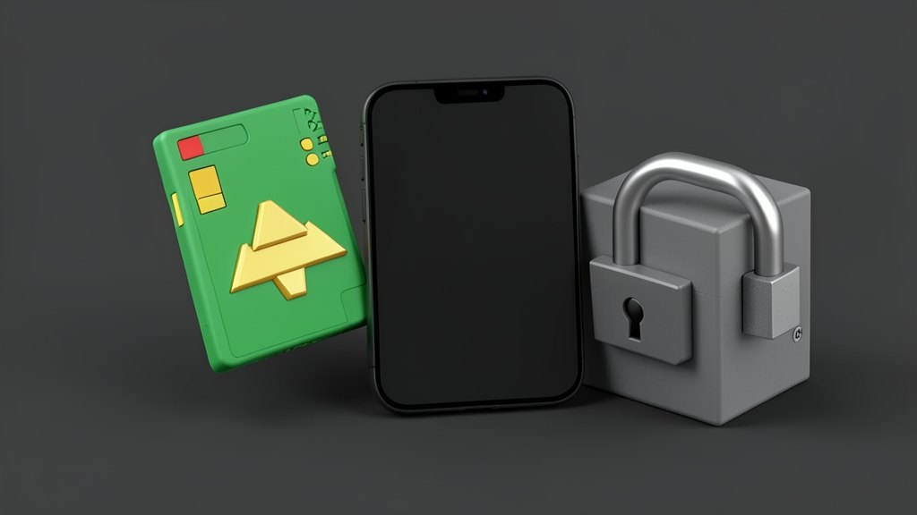 A classic green game cartridge bearing a golden Triforce emblem splits cleanly into two identical cartridges, and one half slides into a blank dark smartphone slab. Beside them, a 